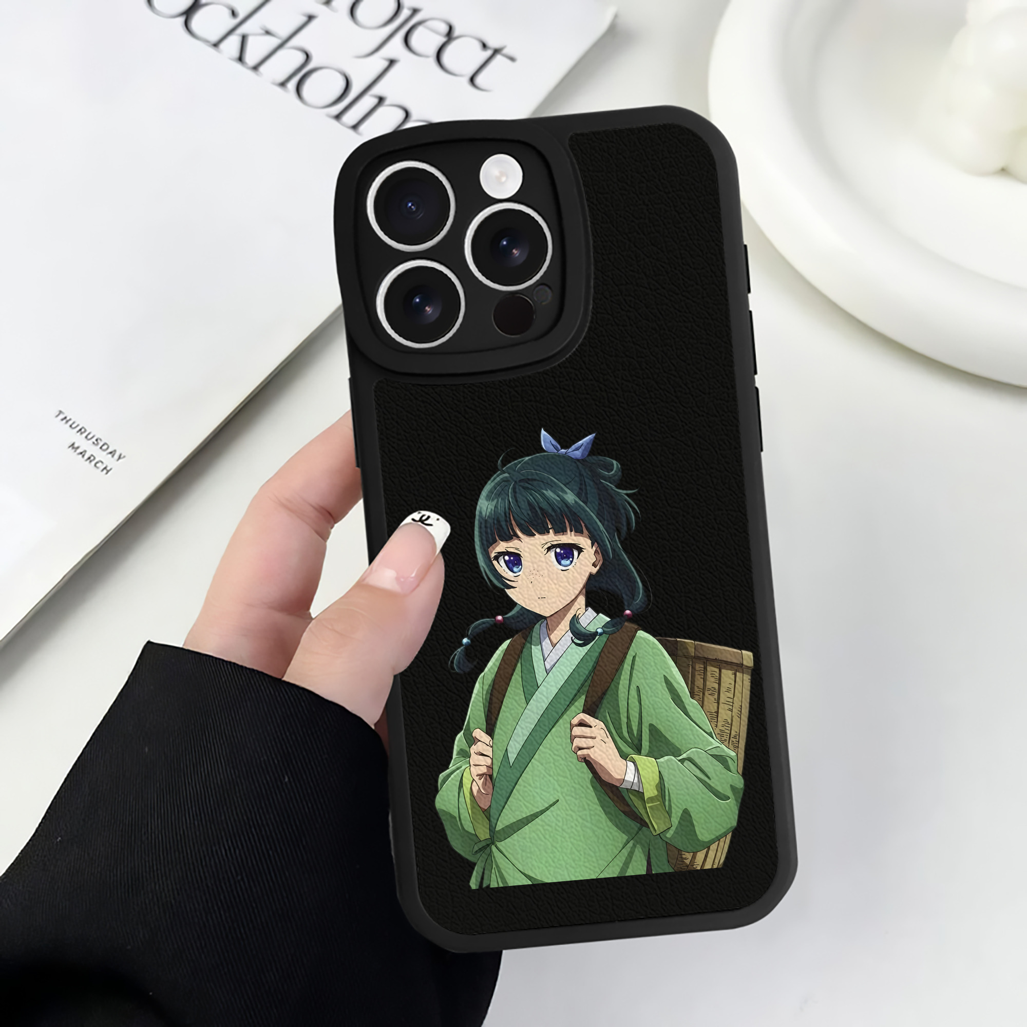 薬屋のひとりごと The Apothecary Diaries 【iPhone 16シリーズ対応】シリコンスマホケース（レザー調） 材質：シリコン